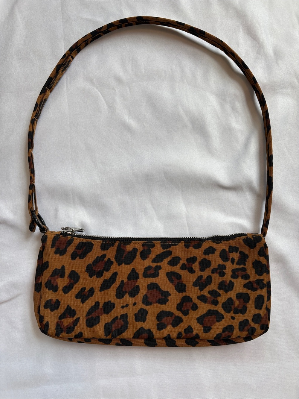 Baggu Pouchette- Leopard Print Shoulder Bag - Brown Animal Print